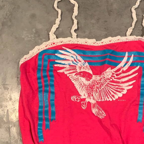 LF Repurposed Vintage Tee > Tank with Lace Details - Picture 3 of 3